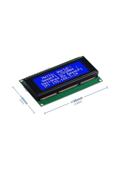 Iıc I2c Seri 2004a 4x20 Mavi Karakter Lcd Modül Display Ekran 5v Beyaz Arka Işık 20x4 20 X 4