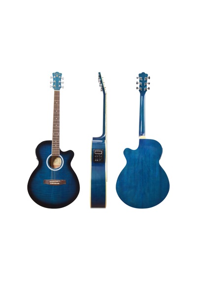 Extreme Xac45eq4bls Sahne Gitarı Mavi Aktif Ekolayzer Kesik K