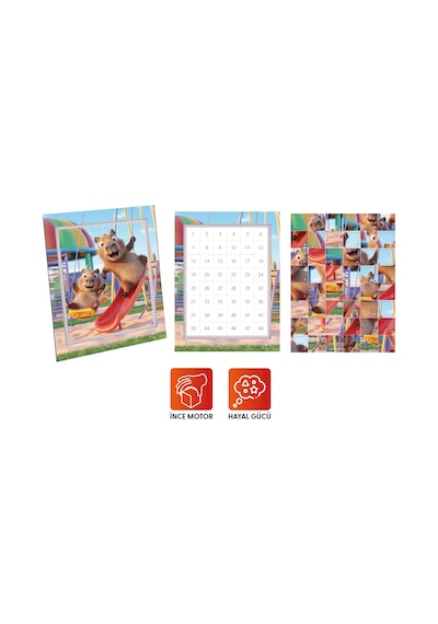 Playever Sticker Puzzle - Kapibara, Çıkartmalı Yapboz Etkinlik Kitabı