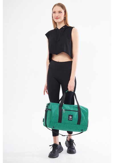 Superbag Seyahat Spor Çantası Yeşil Kadın Erkek Unisex Yeşil - Siyah