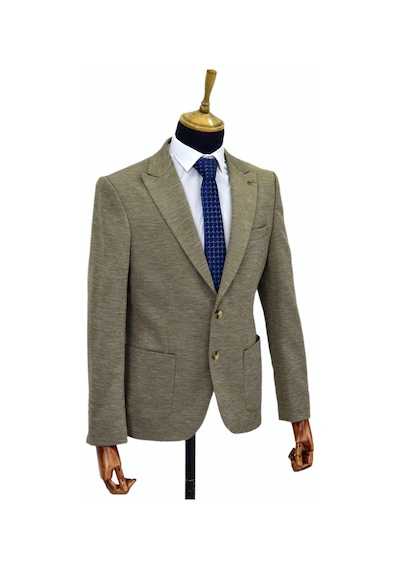 Erkek Tek Spor Ceket Bgl-st04306 Bej