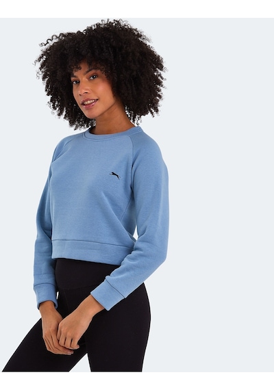 Slazenger KAITO IN Kadın Sweatshirt Mavi