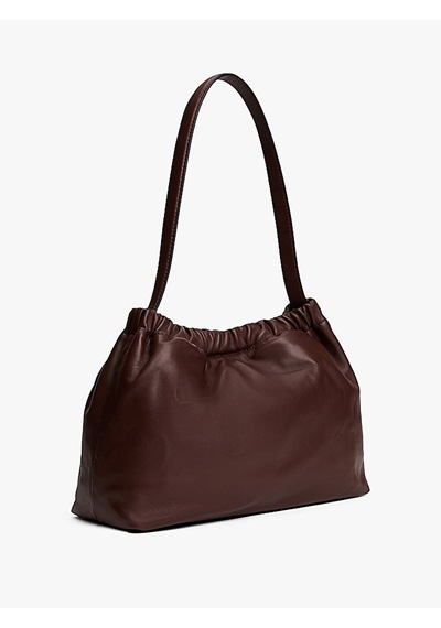 Tommy Hilfiger Soft Leather Shoulder Bag Kadın Kahverengi Çanta - Aw0aw18307