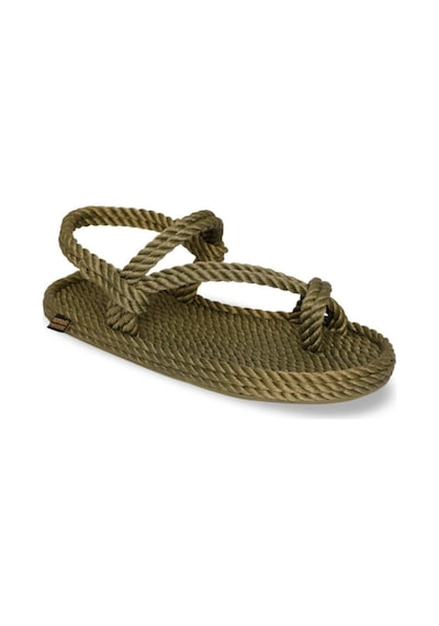 Nomadic Republic Hawaii Kauçuk Tabanlı Kadın Halat Sandalet HAW.0011.K.T-R0641 Haki