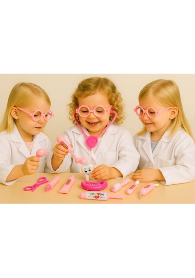 Doktor Oyun Seti Eğitici Oyuncak Pembe