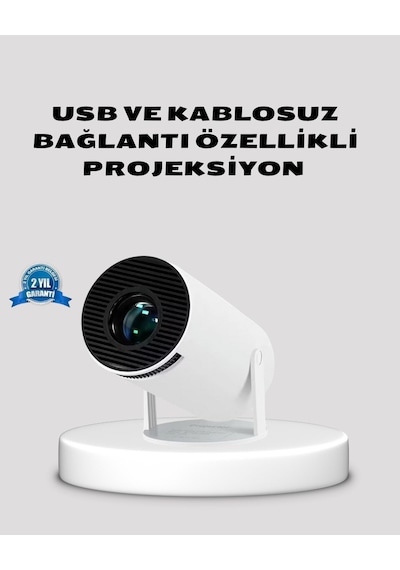 Hdmı Usb Bağlantılı 4k Destekli Taşınabilir Projeksiyon Cihazı 37365844