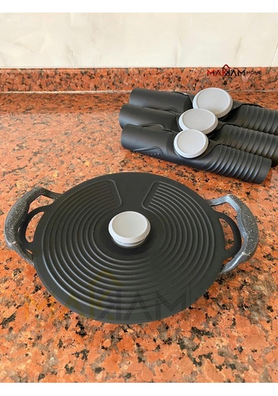 Makkam Home Silikon Tencere Kapağı, Tava Kapağı, Isı Koruyucu, Vakumlu Kapak, Muhafaza Kapağı Siyah, 23cm Diğer