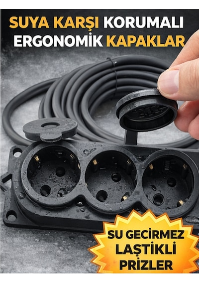 Kablo 40 Metre 3x2,5mm 3 Lü Uzatma Kablosu Tam Kesit Kaynak Makinası Kullanıma Uygundur
