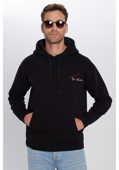 Tudors Unisex Oversize Geniş Kesim Pamuklu Yumuşak Dokulu İçi Polarlı Baskılı Siyah Kapüşonlu Sweatshirt-32509 Siyah Tudors Unisex Oversize Geniş Kesim Pamuklu Yumuşak Dokulu İçi Polarlı Baskılı Siyah Kapüşonlu Sweatshirt-32509 Siyah