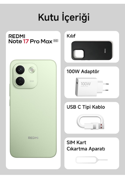 Xiaomi Redmi Note 17 Pro Max 5G 8 GB 256 GB (Xiaomi Türkiye Garantili)