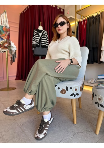 Jasminurgancy Standart Beden Yeşil Pantolon haki