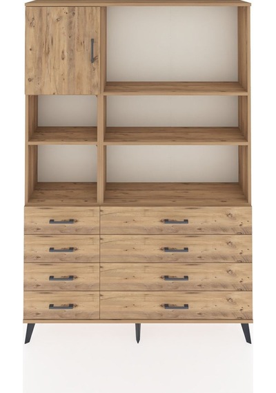 Arges Dolap 7 Raflı 8 Çekmeceli Tek Kapaklı 132x30x195 Çam-çam/çam Atlas Çam/atlas Çam Arges Dolap 7 Raflı 8 Çekmeceli Tek Kapaklı 132x30x195 Çam-çam/çam Atlas Çam/atlas Çam