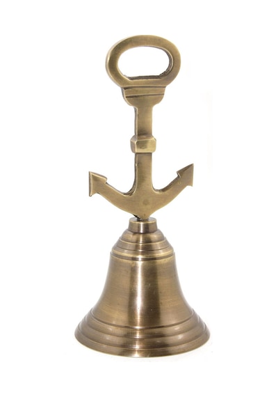 1 Adet El Çanı Pirinç Yapılı El Tipi Çan, Masa Ve Sunum İçin Kullanım, Brass Hand Bell