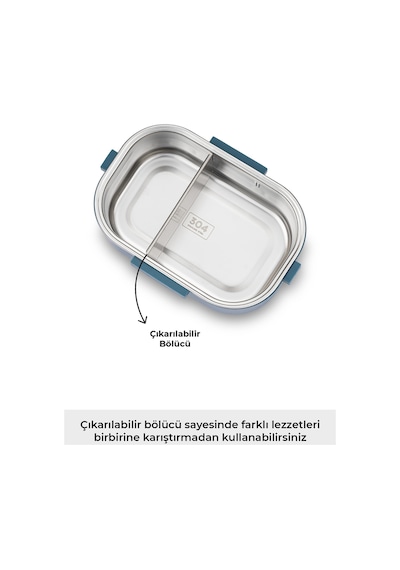 Emsan Smile Life Lunch Box Mavi Renksiz