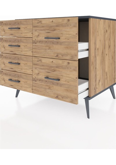 Kronos Şifonyer 6 Çekmeceli 88x59x80 Çam-antrasit/çam Antrasit/çam Kronos Şifonyer 6 Çekmeceli 88x59x80 Çam-antrasit/çam Antrasit/çam