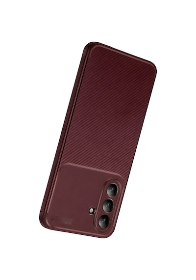 Samsung Galaxy  Uyumlu,  S26 Fe Kılıf Karbon Silikon Case Bordo