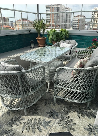 Tu Tienda Tire 2 1 1 Masa Tekli Salıncak Bahçe Balkon Mobilyası,gümüş Gri Koyu Gri Tu Tienda Tire 2 1 1 Masa Tekli Salıncak Bahçe Balkon Mobilyası,gümüş Gri Koyu Gri