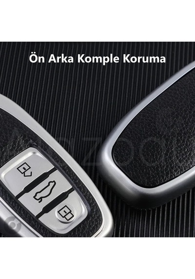 Audi A1 A3 A4 A5 A6 A7 A8 Q3 Q5 Q7 S4 S5 S6 S7 S8 R8 Tt Deri Görünüm Tpu Anahtar Kılıfı Yeşil