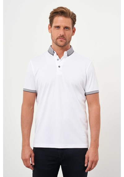 Morven Erkek Beyaz Trend Merserize Düz Düğmeli Yaka Dynamic Fit T-shirt 24ys018011600 Beyaz Morven Erkek Beyaz Trend Merserize Düz Düğmeli Yaka Dynamic Fit T-shirt 24ys018011600 Beyaz