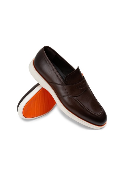 Deery Hakiki Deri Kahverengi Erkek Loafer Ayakkabı - 01960mkhvc01 Kahverengi
