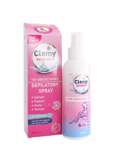 Clemy Women Tüm Ciltler için Tüy Dökücü Sprey 100 ML