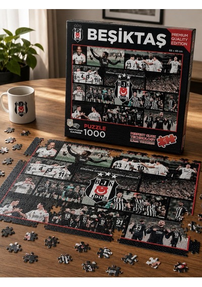 Mythos 1000 Parça Puzzle Beşiktaş 2025/2026 Sezonu 68 X 48 Cm Resmi Lisanslı