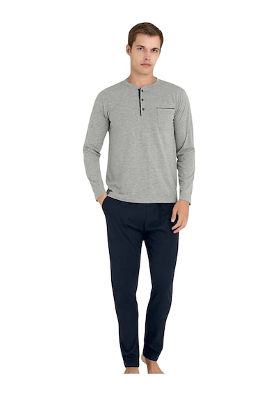 Alfa Aksesuar 03 9250 Kly Midi Yaka Pijama Gri