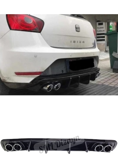 Seat İbiza Mk4 Difüzör-difizör Flaplı 2008-2017 Plastik İthal