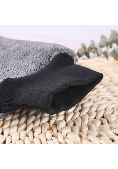 - Mikrofiber Oto Yıkama Eldiveni Ve Araç Pasta Cila Eldiveni - Araba Köpükleme Yıkama Ve Mop Te