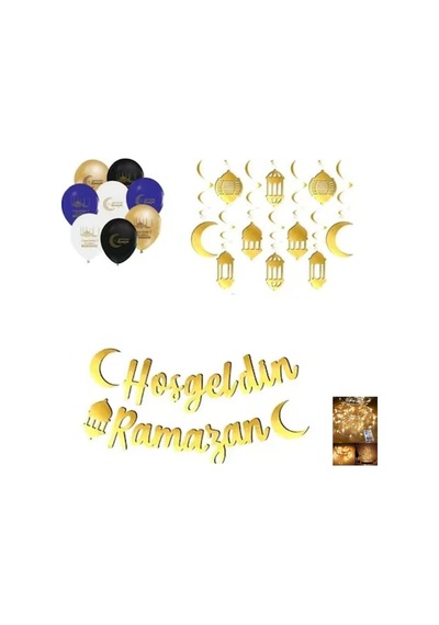 Ramazan Süsleri Led Işılı Perdeli Set 10 lu 3d Sarkıtlı Ekonomik