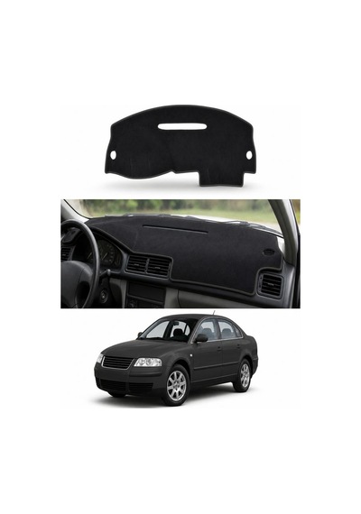 Volkswagen - Passat B5 1996-2005 Uyumlu Torpido Koruma Kılıfı - Siyah Şeritli