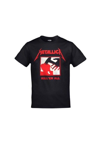Kalic Studio Unisex Siyah Metallica Kill'em All Baskılı Siyahorj19