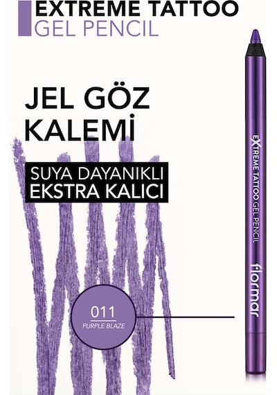 Flormar Extreme Tattoo Akmayan Kajal Göz Kalemi 011 Purple Blaze