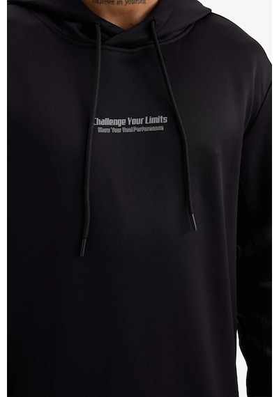 Defacto Defactofit Standart Fit Kapüşonlu Sporcu Sweatshirt D3736ax25wnbk81 Siyah Defacto Defactofit Standart Fit Kapüşonlu Sporcu Sweatshirt D3736ax25wnbk81 Siyah
