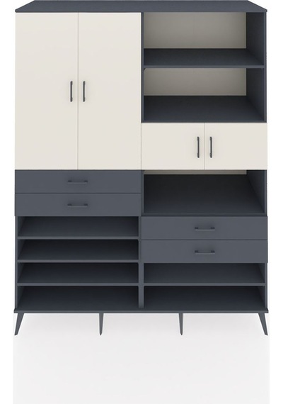 Kronos Gardrop 11 Raflı 4 Çekmeceli 4 Kapaklı 176x59x221 Antrasit-aytaşı/antrasit Aytaşı/antrasit Kronos Gardrop 11 Raflı 4 Çekmeceli 4 Kapaklı 176x59x221 Antrasit-aytaşı/antrasit Aytaşı/antrasit