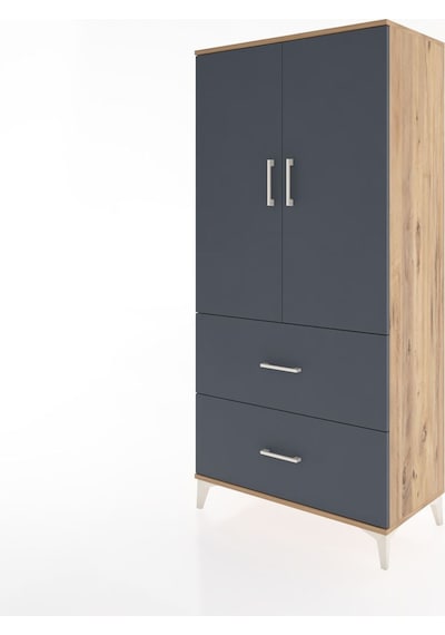 Hyperion Dolap 3 Raflı 2 Çekmeceli 2 Kapaklı 88x44x182 Çam-an... Çam