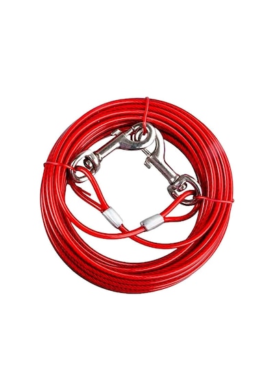Orijin Pet Köpekler İçin Bahçe Bağlama Halatı Çelik 5 Mm 10 M Çok Renkli