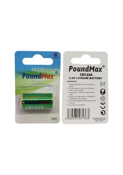 Poundmax Cr123a 3 V Dl123a / El123a / Cr123a / Cr17345 Cr123 Lityum-iyon Fotoğraf Pili