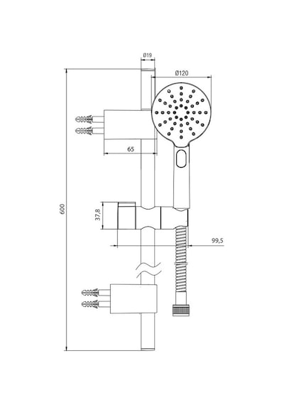 Eca Purity Plus Banyo Hareketli Sürgülü Duş Seti Üst Takımı 102146093