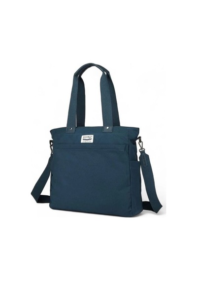 Smart Bags Kanvas Lacivert Kadın Omuz Çantası Smb1309 001