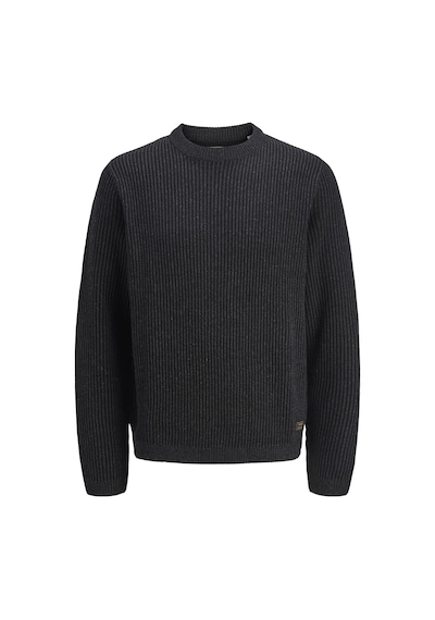 Jack & Jones Erkek Regular Fit Bisiklet Yaka Triko Kazak - Dover - 12278816 Siyah