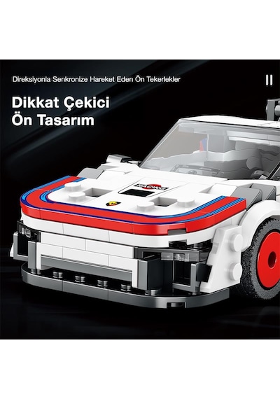 Reobrix Creator 792 Porsche 935 Spor Araba Yaratıcı Yapı Blok Seti Building Blocks - 346 Parça