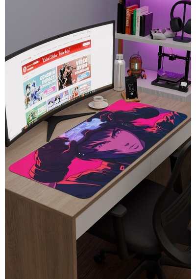 Ghost İn The Shell Dikişli Kauçuk Oyuncu Mousepad V3 - 90x40 Xxl Gaming Mouse Pad