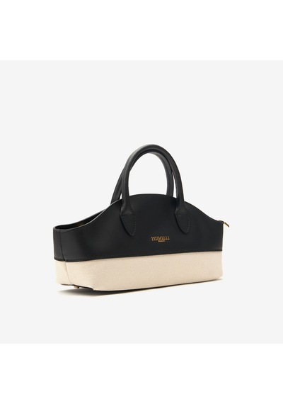 Omuz Çantası Kadın Vela Medium Bag Piumelli Milano P218 Black siyah