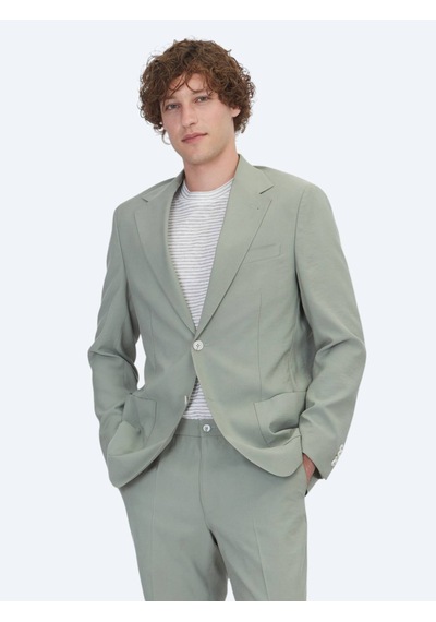 Kip Haki Modern Fit Takım Elbise