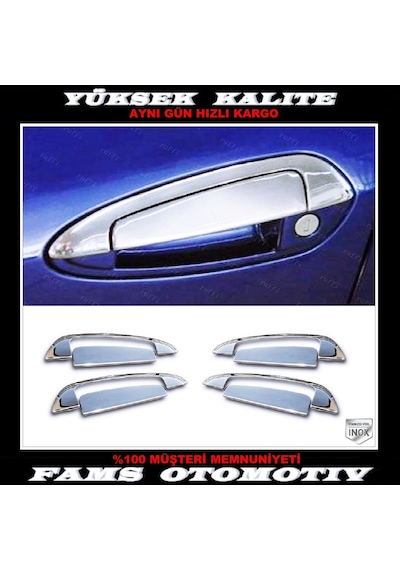 Fiat Grande Punto Krom Kapı Kolu 4 Kapı 8 Parça 2005 Üzeri