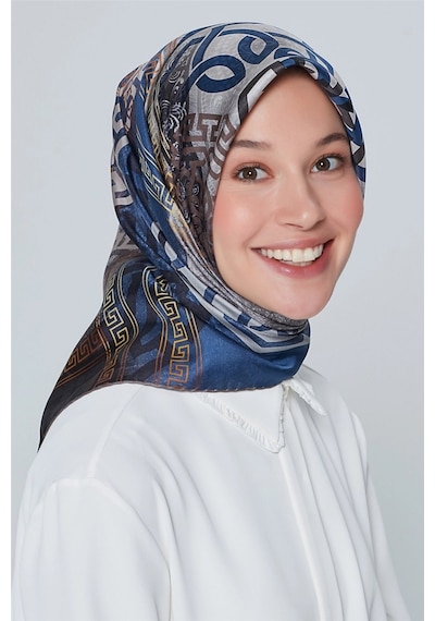 Armine Özel Nostalji Serisi Twill İpek Eşarp Modelleri 8245D-09
