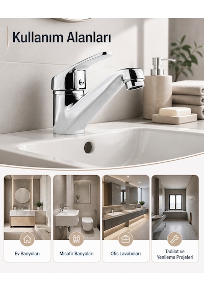İtimat Vega 352 Mix Lavabo Bataryası