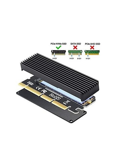 Pcıe X16/x8/x4 M.2 Ssd Nvme Ssd Çevirici Kart Alüminyum Soğutuculu Çevirici