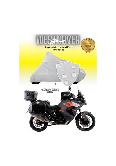 Ktm 790 Adventure R Arka Çanta Uyumlu Motosiklet Brandası,örtüsü Gri